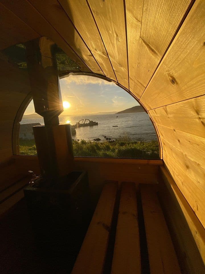 The Hot Barrel Sauna in Donegal, Ireland